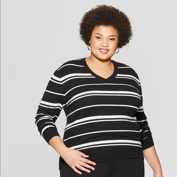 Ava & Viv V Neck Sweater - Picture 1 of 7